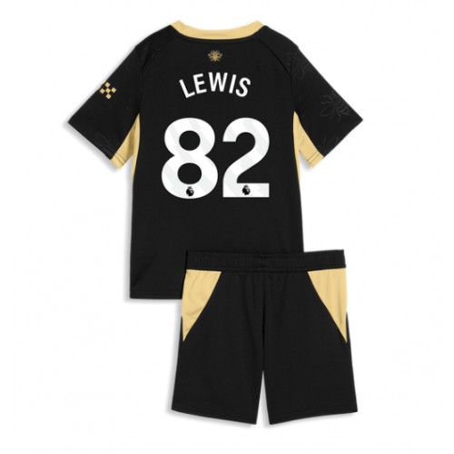 Dětský fotbalový dres Manchester City Rico Lewis #82 2026-27 Venkovní Krátký Rukáv (+ trenýrky)